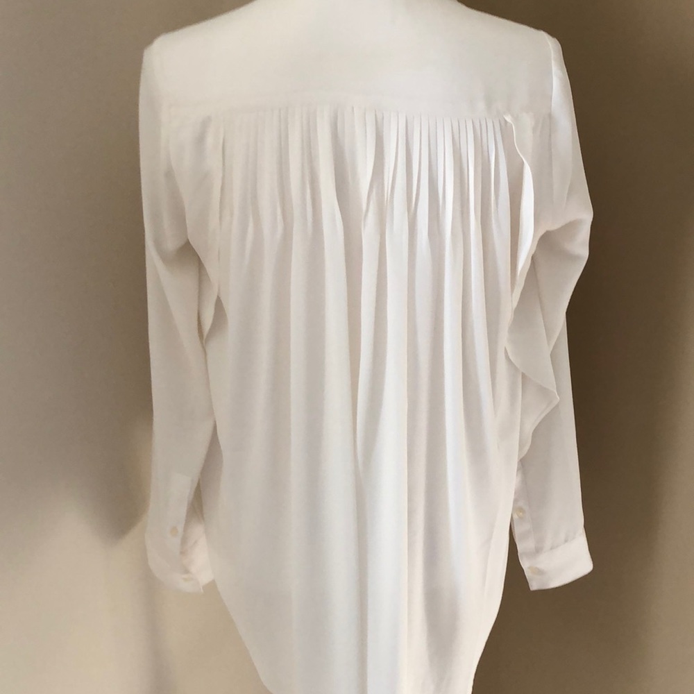 Express - Ivory Button Up With Soft Pleats - image 2